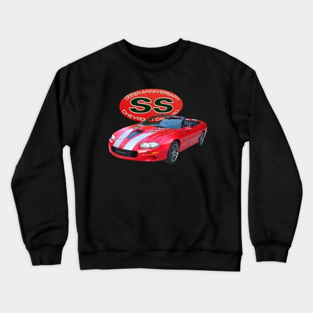 2002 35th anniversary Camaro Convertible Crewneck Sweatshirt by Permages LLC